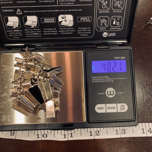 Vintage MCM Taxco Sterling and Onyx Suite - Picture 14 of 15